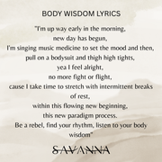 HANDCRAFTED "LISTEN TO YOUR BODY WISDOM" BRACELET